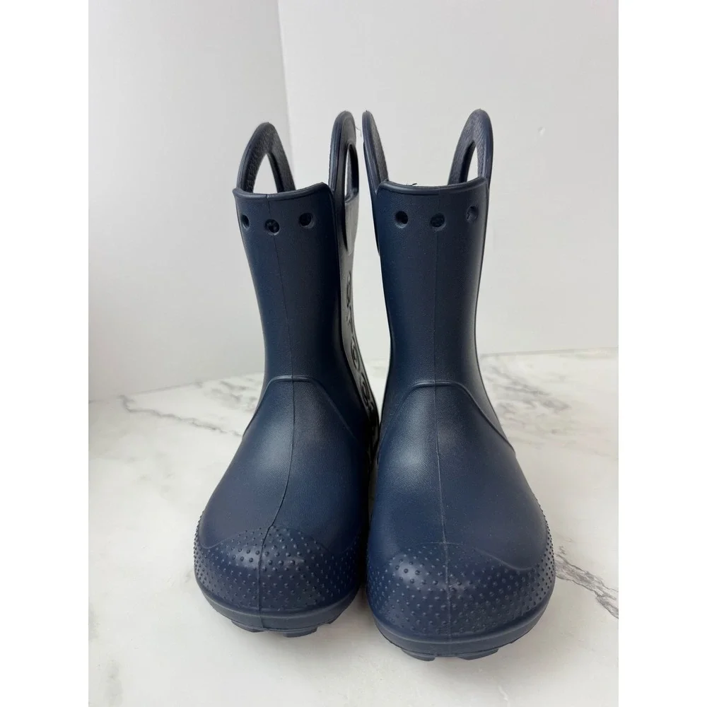 Crocs Unisex Kids Handle Rain Boots Blue size 13